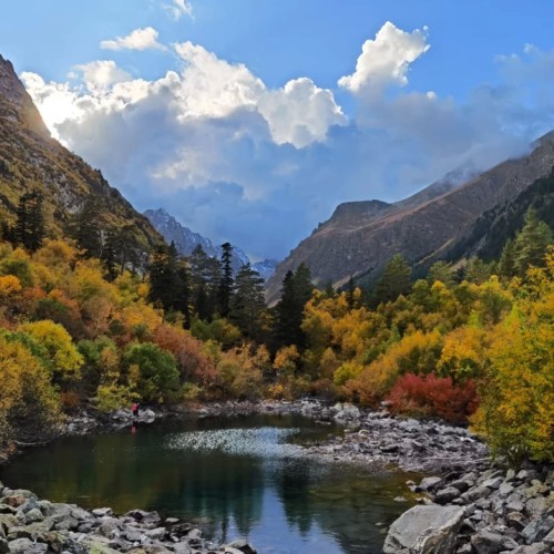 Лёгкий треккинг в горах Домбая с комфортом