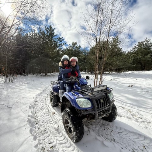 Зимний Домбай: осваиваем склоны Мусса-Ачитары, катаемся на квадроциклах и ловим форель