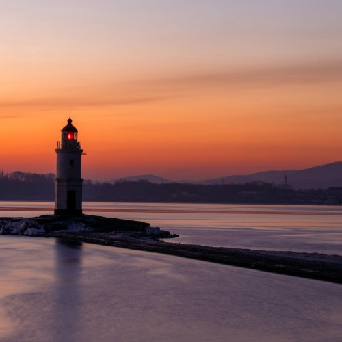 Владивосток, остров Русский и Токаревский маяк