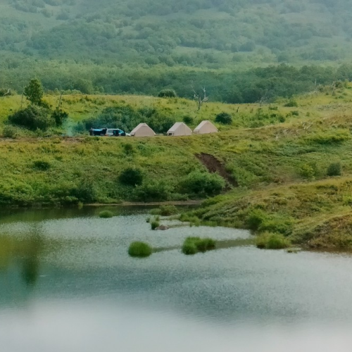 На лошадях к Корякскому вулкану с палатками. Всё включено