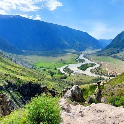 Насыщенный треккинг-тур по Алтаю с размещением на турбазах: более 25 локаций