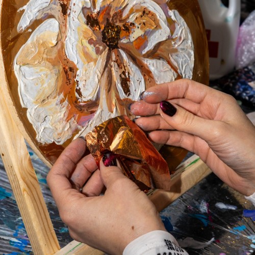 «Интерьерная картина с золотой/серебряной поталью»: мастер-класс в Петербурге