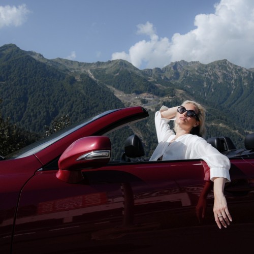 Фотопутешествие в Красную Поляну на кабриолете Lexus