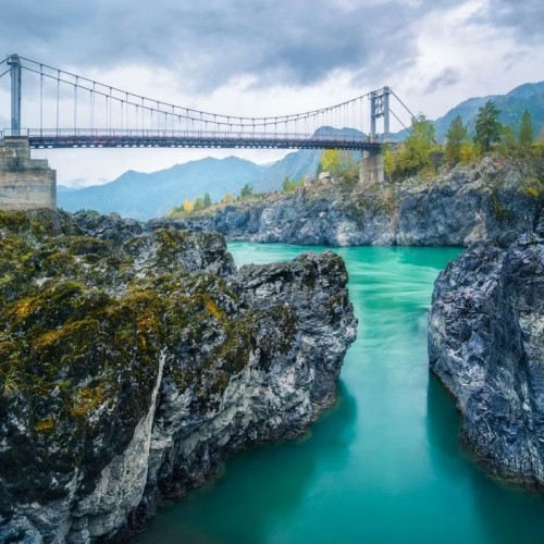 Дикий Алтай: Ороктойский мост, петроглифы и водопад Бельтертуюк