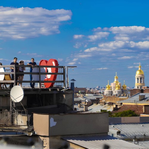 Комбо-экскурсия: обзорная на крыше + парадные и дворы-колодцы