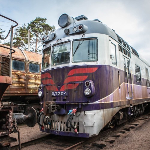 Выставка поездов в Лебяжьем