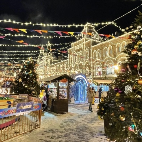 Огни новогодней Москвы
