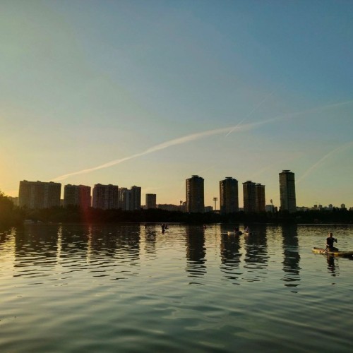 Закат на сапах в Москве