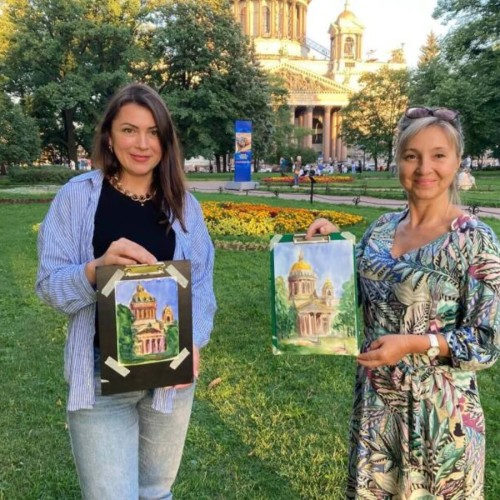 Мастер-класс по рисованию на свежем воздухе «Петербург с открытки»