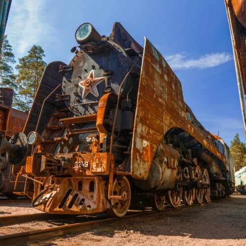 Выставка поездов в Лебяжьем