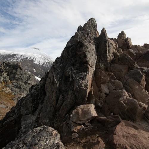 Большой поход с рюкзаками и палатками по Камчатке: вулканы, Тихий океан, термы и альпийские луга