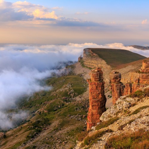 Плато Бермамыт на закате в мини-группе