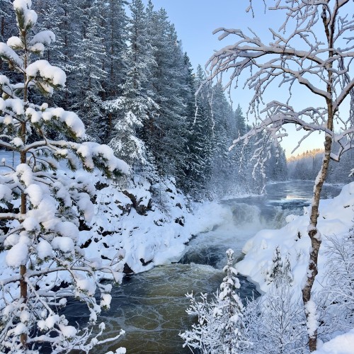 Карелия в белом наряде: зимняя сказка в Петрозаводске, Приладожье и парке «Рускеала»