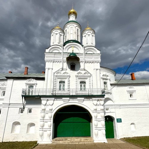 Макарьевский монастырь и Сергиевская слобода из Нижнего Новгорода