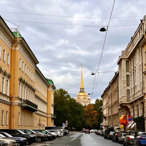 Санкт-Петербург из окна автобуса