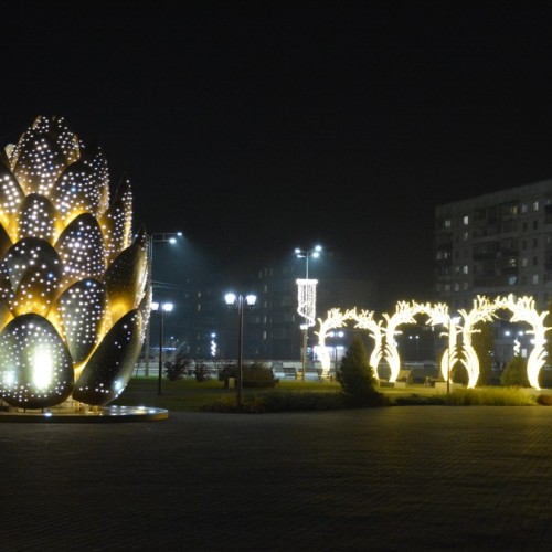 Огни ночного Горно-Алтайска