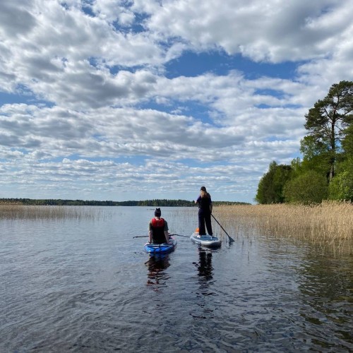 Выходные-перезагрузка на реке Луга: сплав на сапах в мини-группе (съёмка включена)