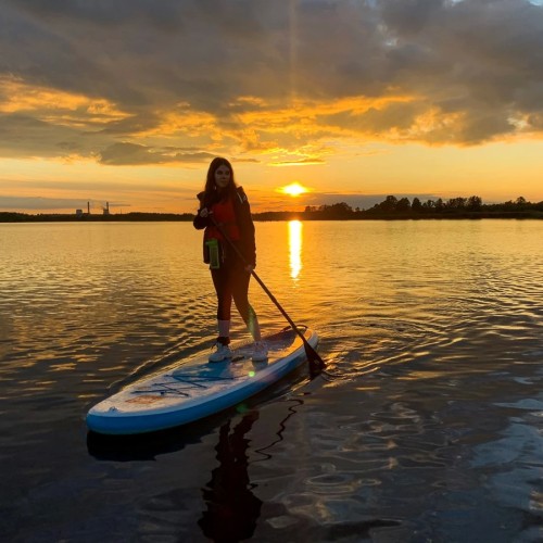 Вечерняя сап-прогулка к башне «Лахта-центра»