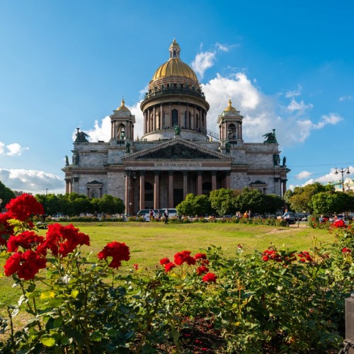 Исаакиевский собор и колоннада: Петербург сверху!