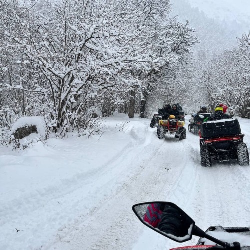 Отдых в Домбае с размахом: зимние красоты, квадроциклы, прогулка верхом, домик в горах (мини-группа)