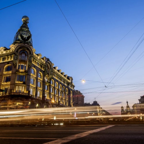 Ночная автобусная экскурсия по Петербургу + развод мостов с теплохода