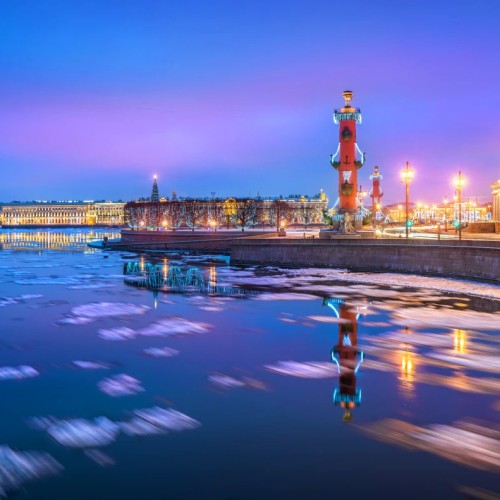 Автомобильная экскурсия по ночному Санкт-Петербургу