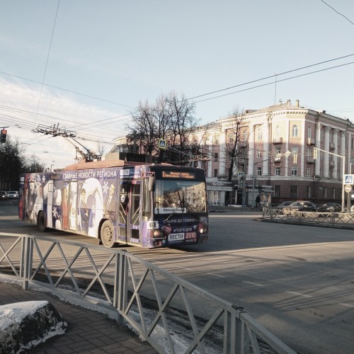На троллейбусе по советскому Ярославлю