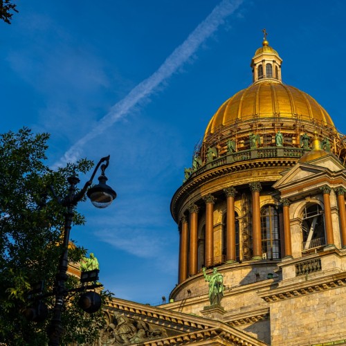 Исаакиевский собор и колоннада: Петербург сверху!