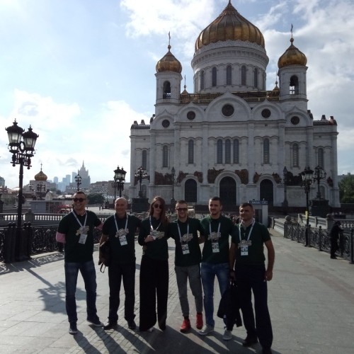 Москва с высоты колокольни храма Христа Спасителя