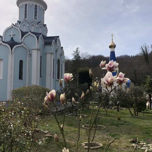 Красная поляна, закат в горах и легенды Кавказских гор