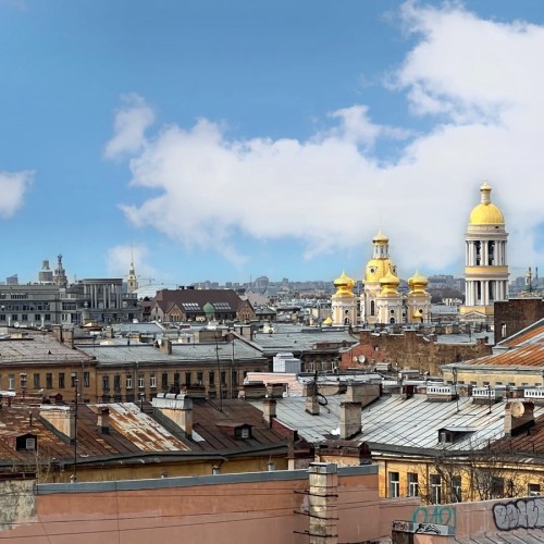 Комбо-экскурсия: обзорная на крыше + парадные и дворы-колодцы