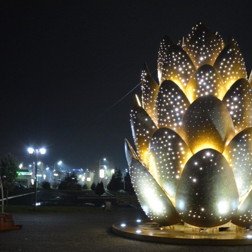 Огни ночного Горно-Алтайска