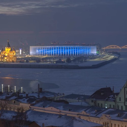 Огни ночного Нижнего Новгорода