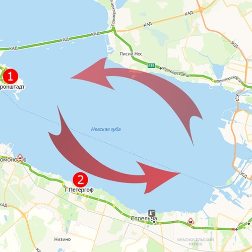 В Кронштадт и Петергоф — на мотоциклах