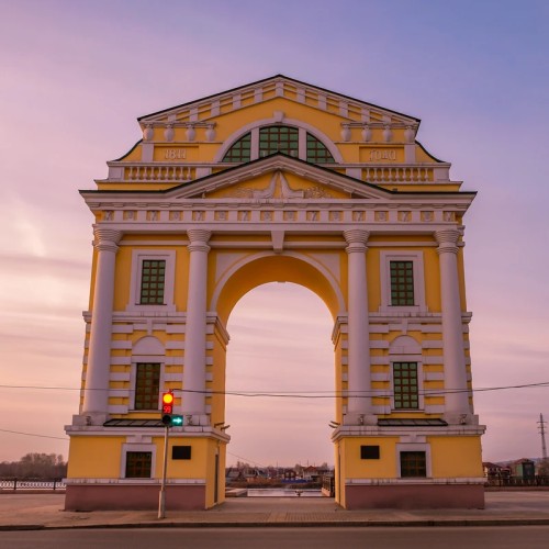 Вечерние огни Иркутска