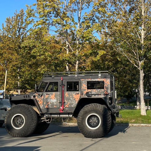 К Дачным горячим источникам — на вездеходе Sever Truck