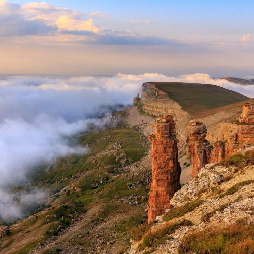 Плато Бермамыт на закате в мини-группе