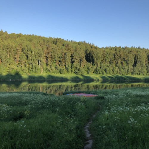 Течёт река Волга: лёгкий сплав на байдарках (всё включено)