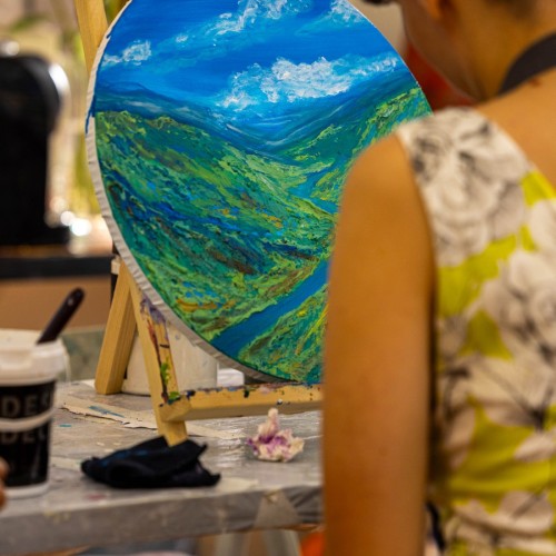 Мастер-класс по текстурной живописи для взрослых и детей в Петербурге