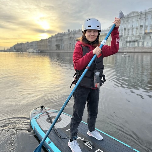 Утренний сап-сплав по центру Петербурга (в мини-группе)
