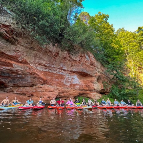Сап-терапия среди каньонов реки Оредеж
