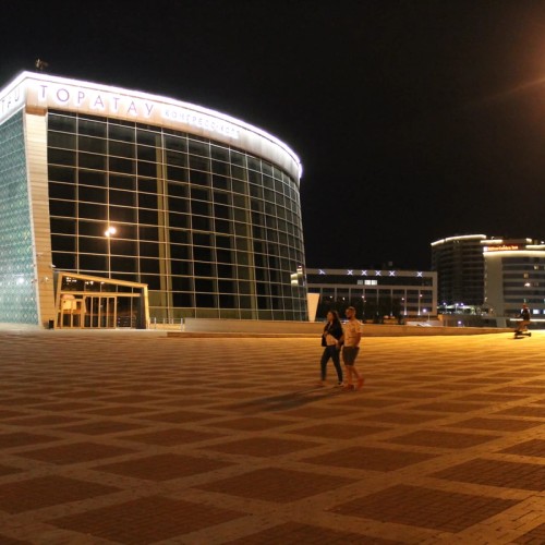 Вечерняя Уфа на автомобиле