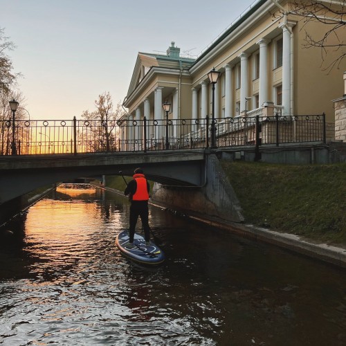 На сапах вокруг Каменного острова