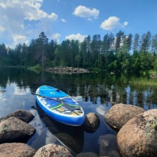Заповедная Карелия на внедорожнике, лодке и сапе: проживание в домиках на Ладожском озере