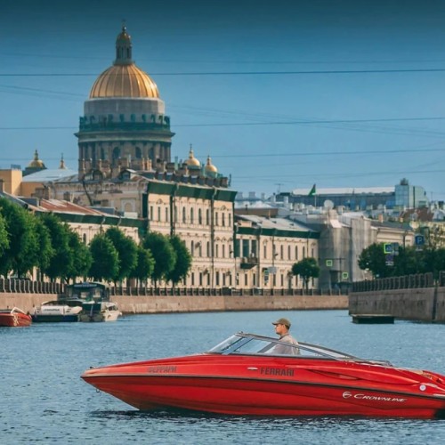 На катере Ferrari — по рекам и каналам Петербурга + разводные мосты