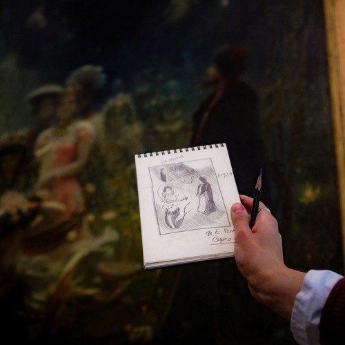 Рисуем шедевры Эрмитажа с профессиональным художником 