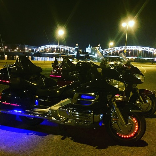 Ночной мототур — мосты и мотоциклы