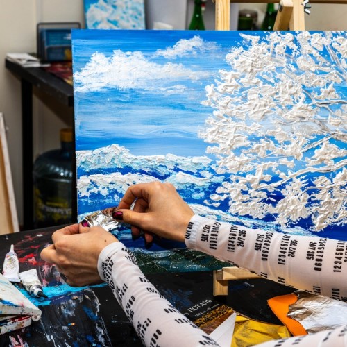 «Интерьерная картина с золотой/серебряной поталью»: мастер-класс в Петербурге