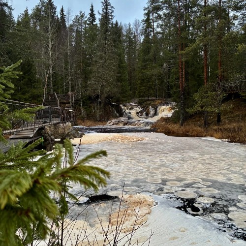 Парк Рускеала и водопады Ахинкоски — трансфер из Петрозаводска и обратно