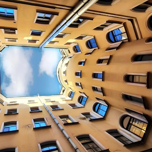 Контрасты Питера: дворы, парадные + видовая крыша